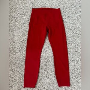 Red Lululemon Leggings Size 8